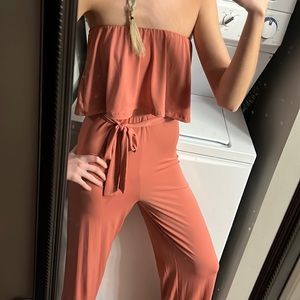 SO CUTE peach/ pink colored jumpsuit
